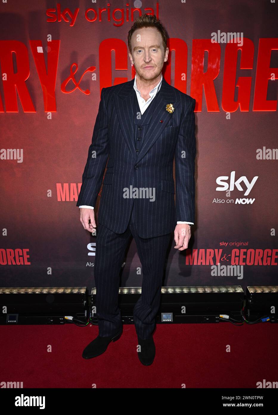 London, UK. February 28th, 2024. Tony Curran arriving at the Mary and George UK Premiere, Banqueting House, Whitehall. Credit: Doug Peters/EMPICS/Alamy Live News Stock Photo