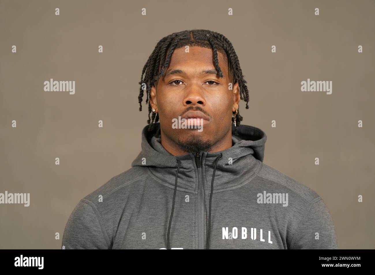 Purdue running back Tyrone Tracy Jr. poses for a portrait at the NFL