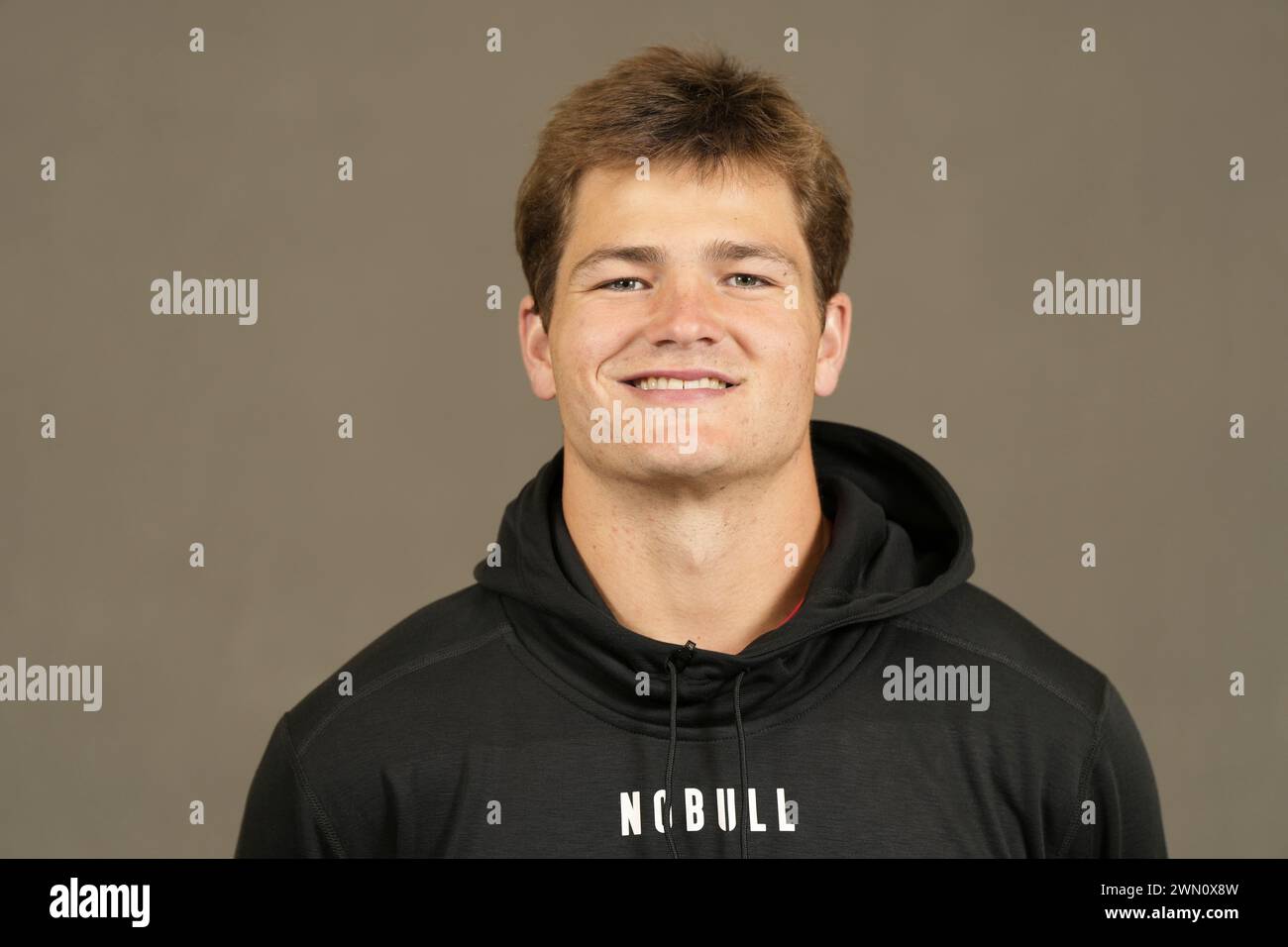 North Carolina quarterback Drake Maye poses for a portrait at the NFL ...