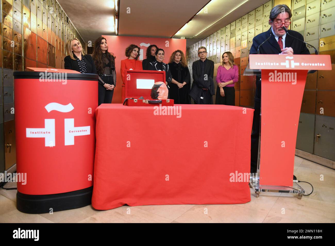 The director of the Cervantes Institute, Luis García Montero, speaks ...