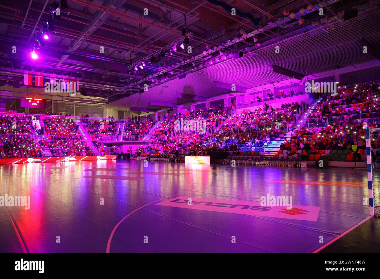 Lubin, Polska. 28th Feb, 2025. 2025.02.28 Lubin Pilka reczna