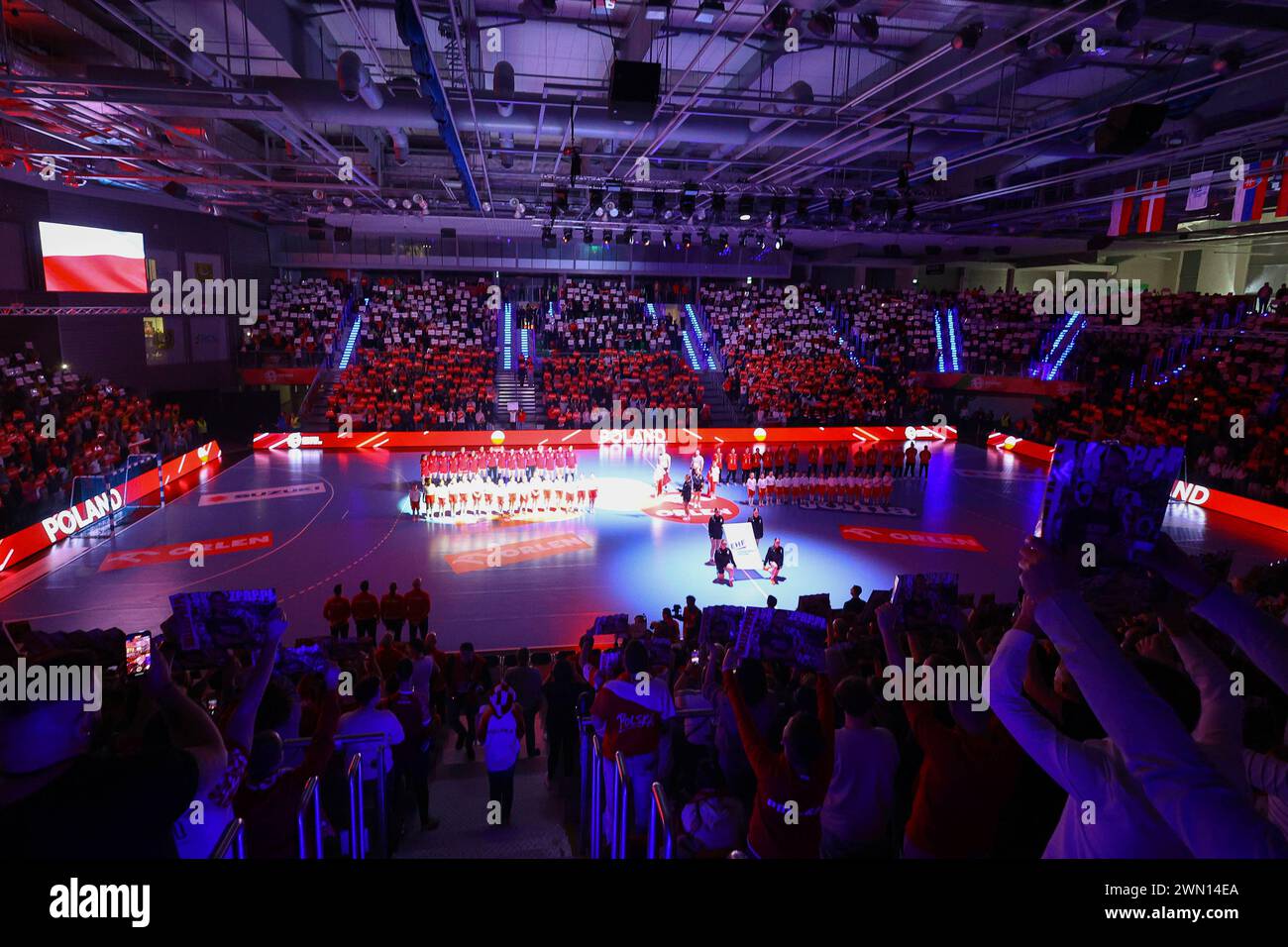 Lubin, Polska. 28th Feb, 2025. 2025.02.28 Lubin Pilka reczna