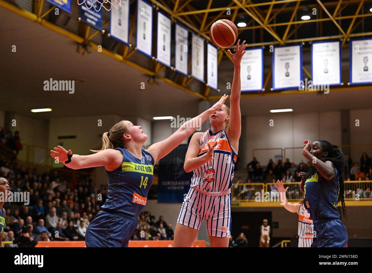 Schio, Italy. 28th Feb, 2024. Dorka Juhasz ( Beretta Famila ) during ...