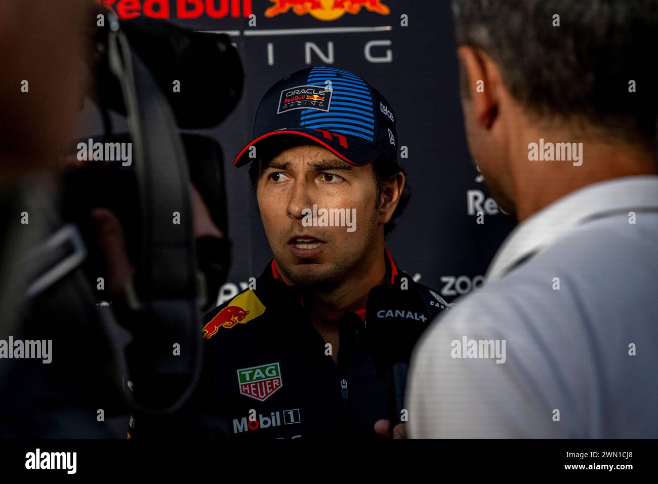 Sakhir, Bahrain, February 28, Sergio Perez, from Mexico competes for