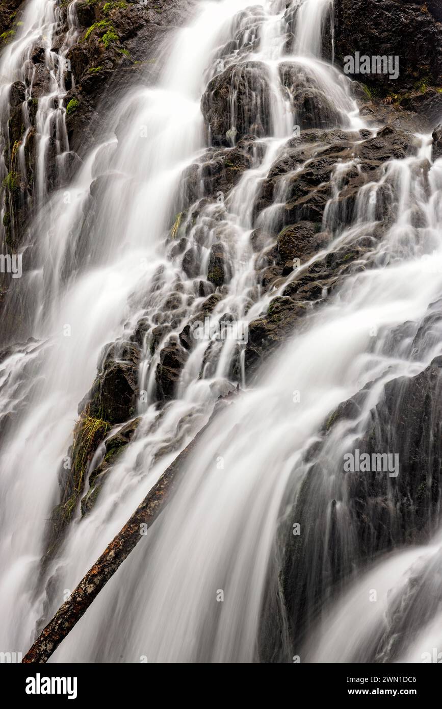 Mary Vine Creek Falls - Sooke, Vancouver Island, British Columbia, Canada Stock Photo