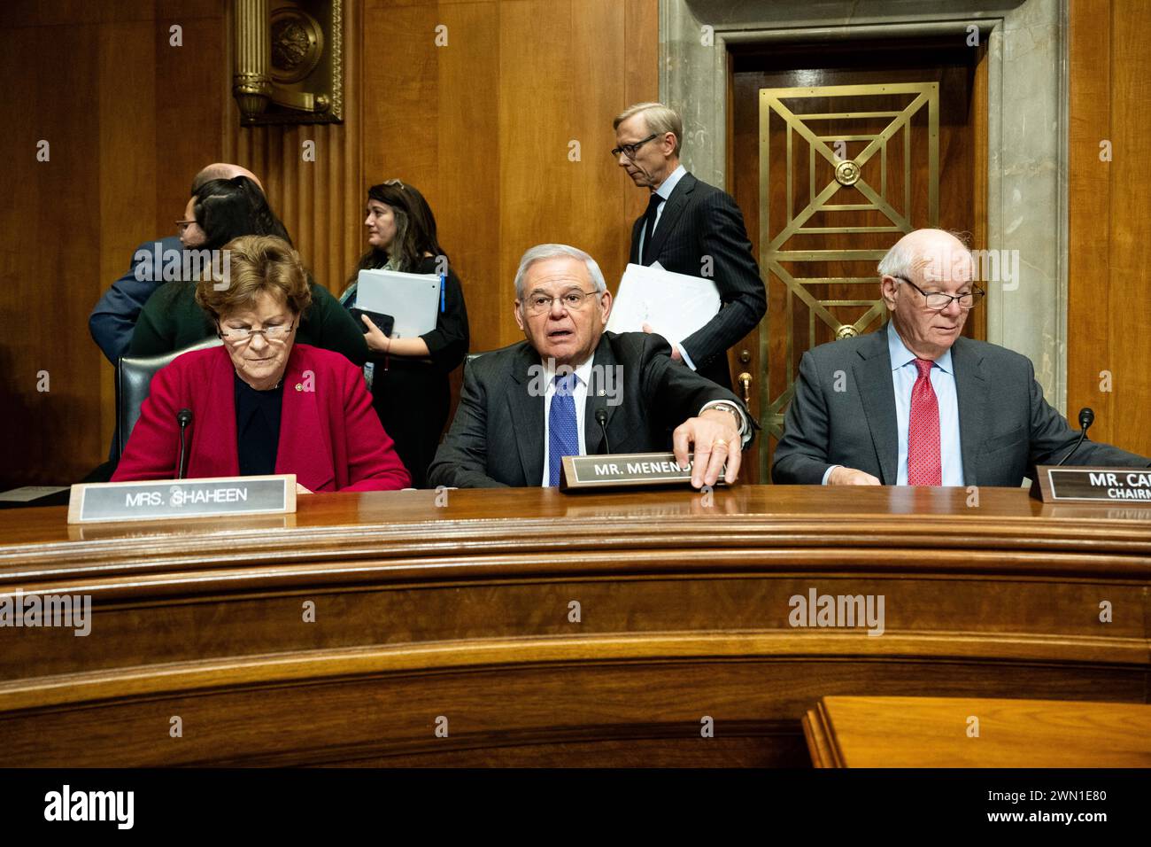 Washington United States 28th Feb 2024 U S Senators Jeanne Shaheen