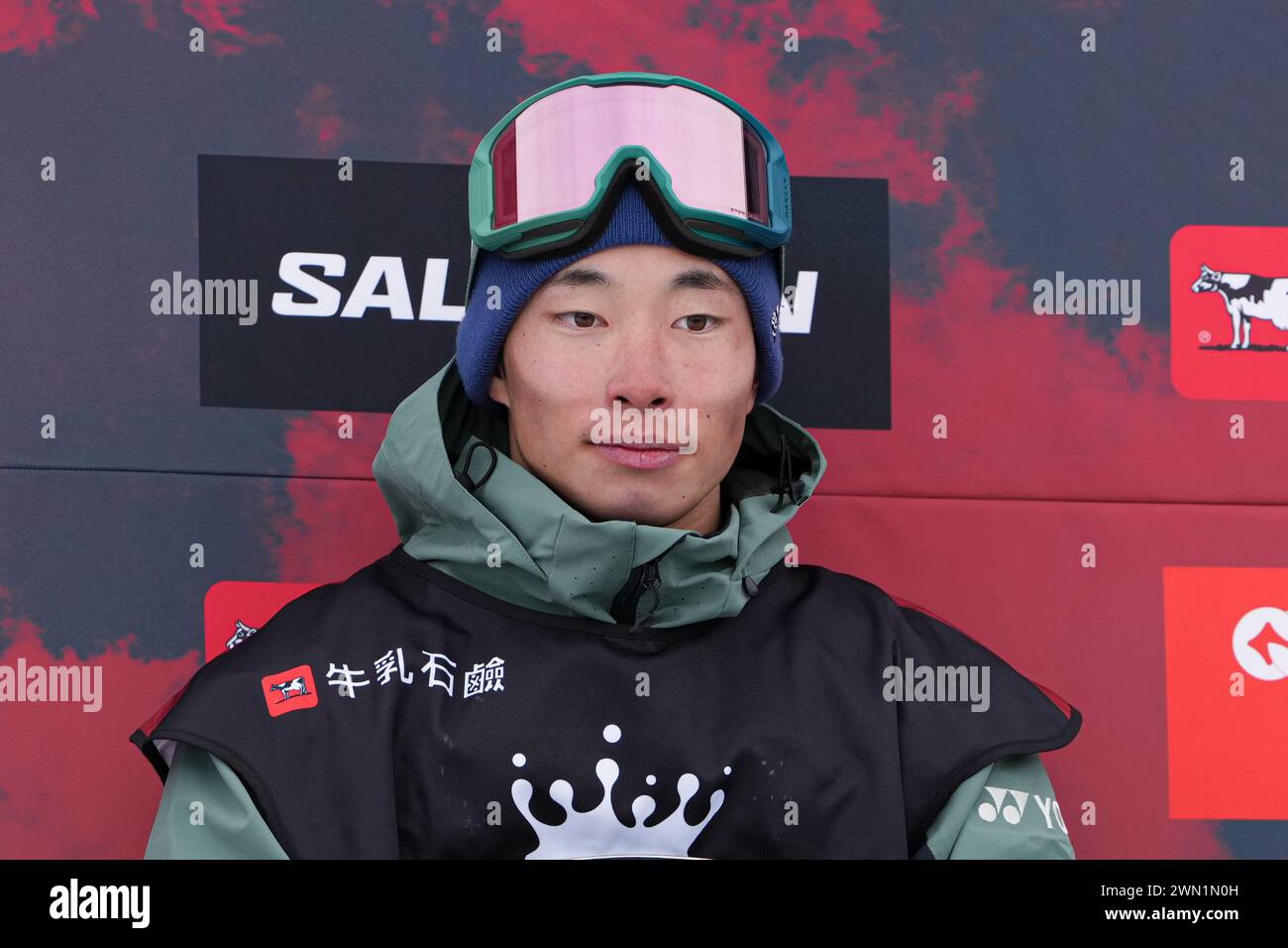 Nagano, Japan. 28th Feb, 2024. Kira Kimura Snowboarding COWDAY SLOPE