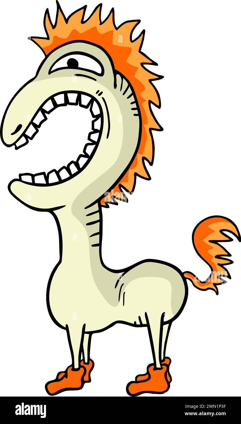 Funny horse Stock Vector