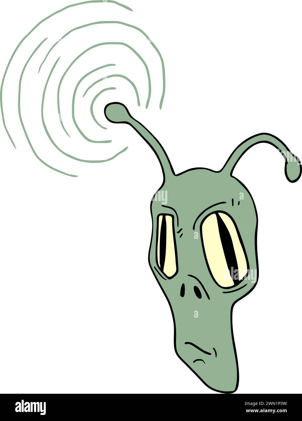 Comunication alien Stock Vector