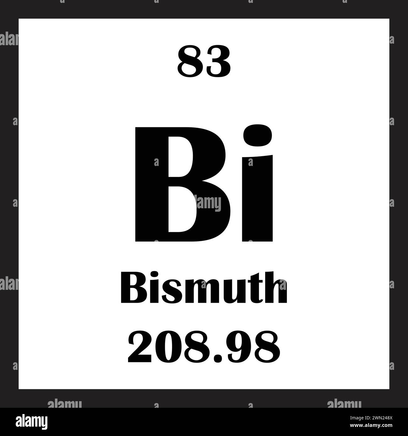 Bismuth chemical element icon vector illustration design Stock Vector