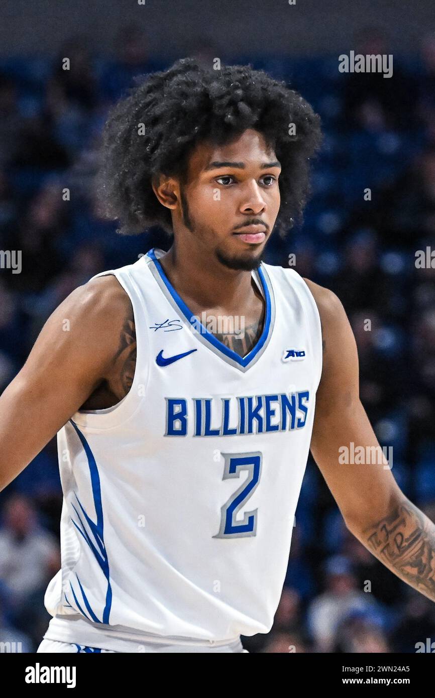 FEBRUARY 28, 2024 Saint Louis Billikens guard Larry Hughes II (2) in