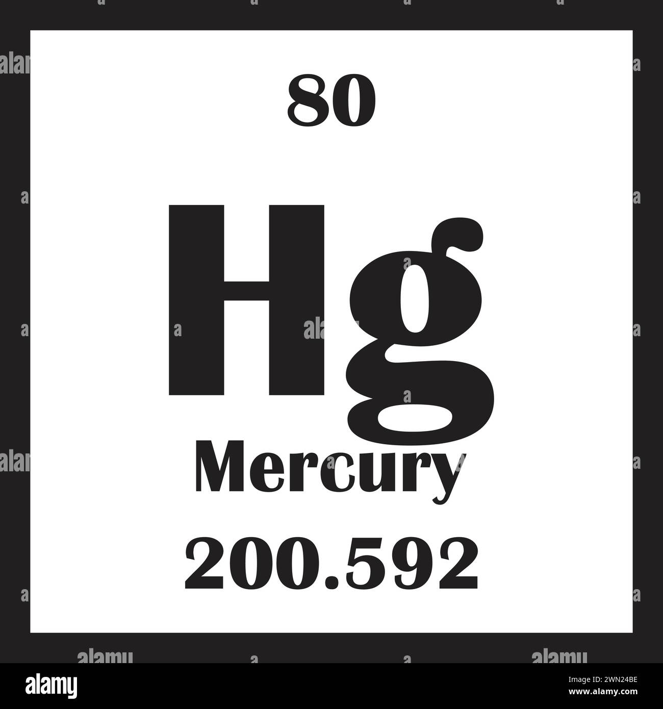 Mercury chemical element icon vector illustration design Stock Vector