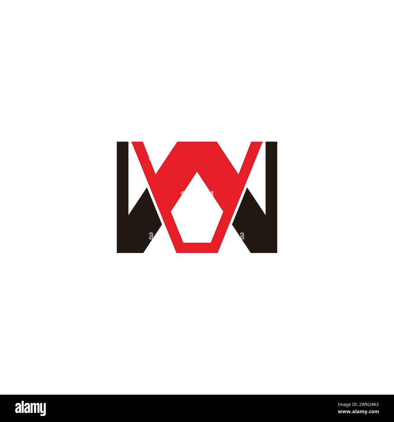letter wv simple colorful geometric logo vector Stock Vector Image ...