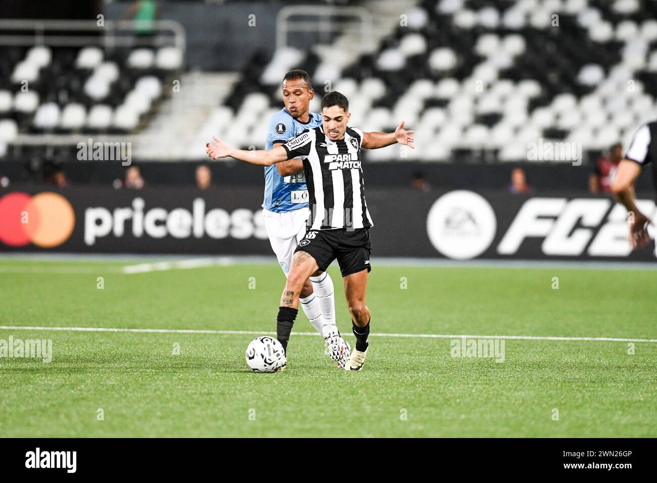 Rio, Brazil February 28, 2024, Hugo and Jair Reinoso player in match