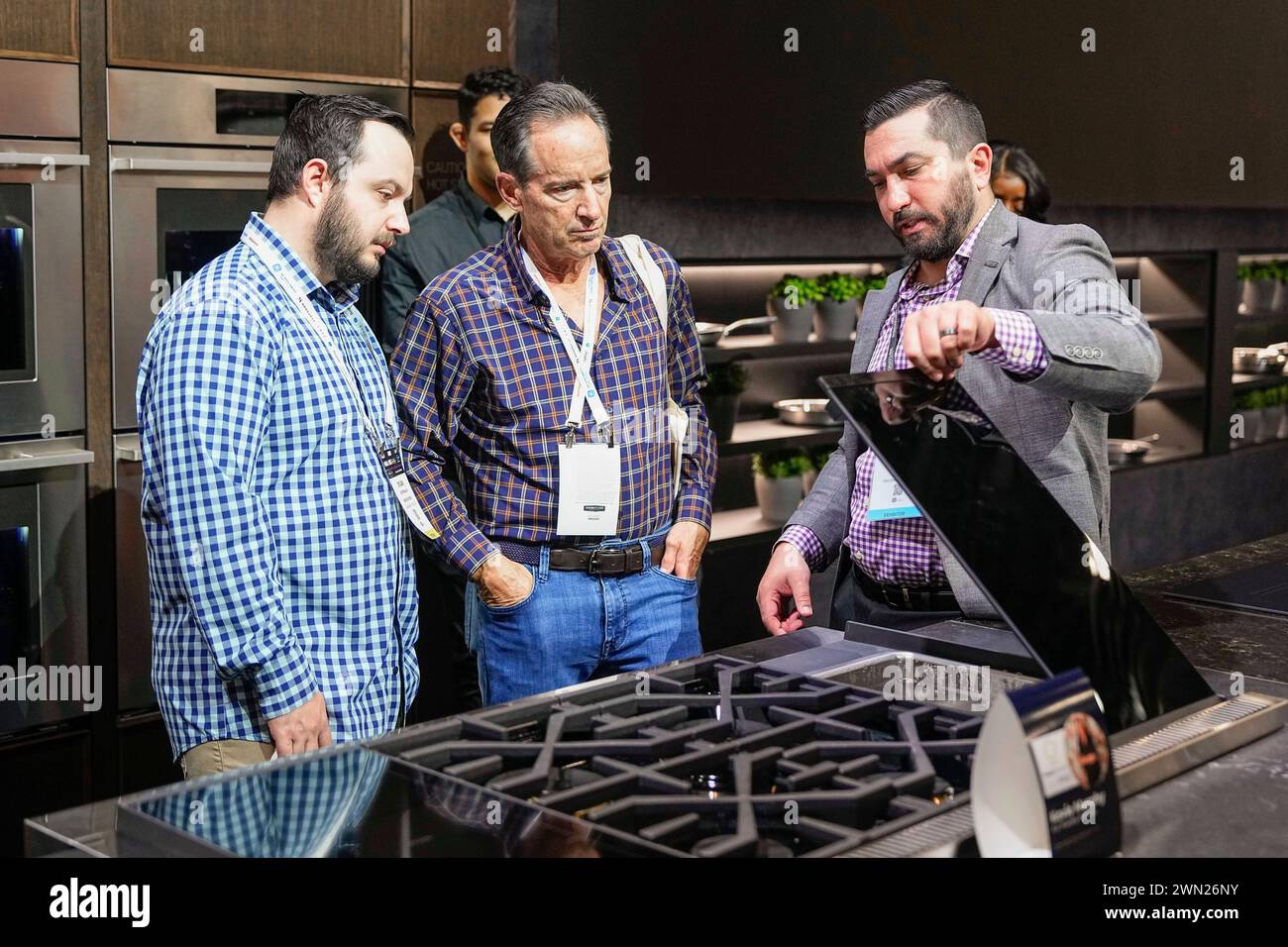 IMAGE DISTRIBUTED FOR LG Show attendees look at Signature Kitchen