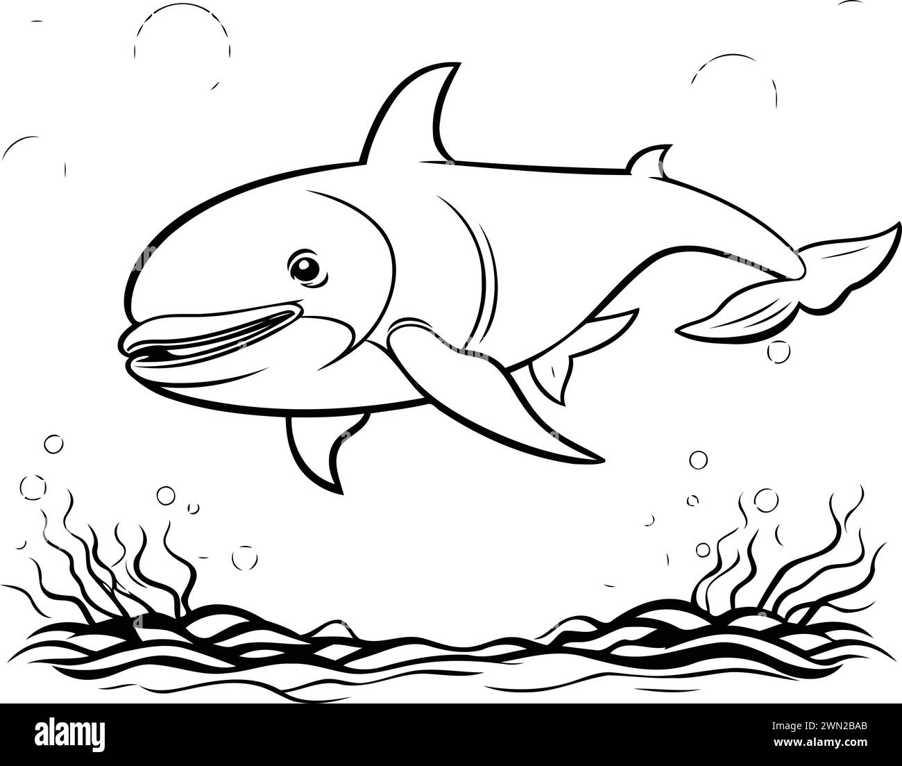 Jumping fish illustration Cut Out Stock Images & Pictures - Page 3