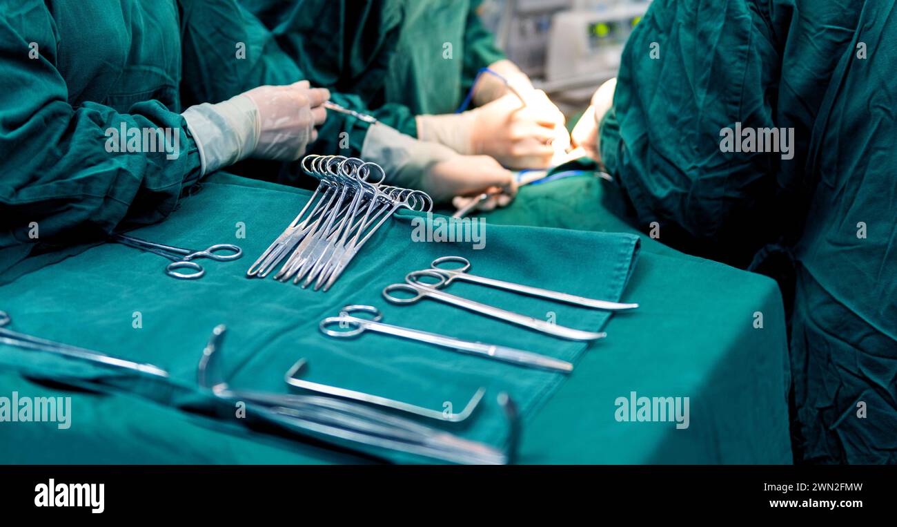 Professional Medical Instruments Medical professional preparing surgical instruments hi-res stock ...