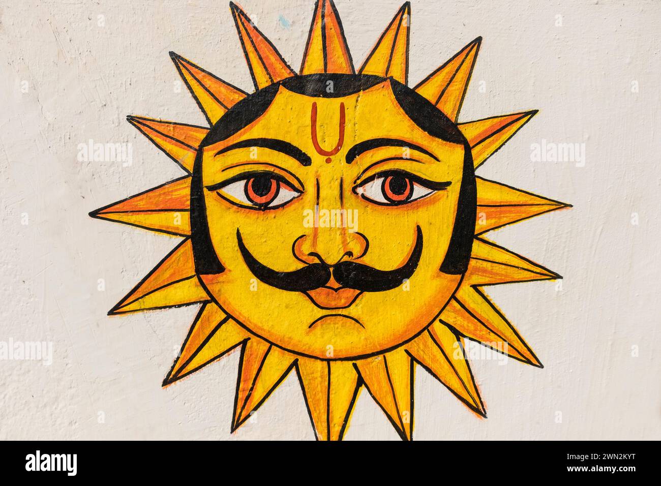 Sun emblem City Palace Udaipur Rajasthan India Stock Photo