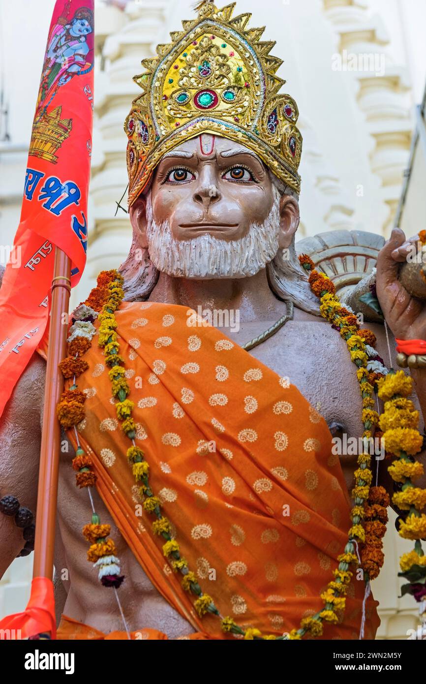 Hanuman statue Udaipur Rajasthan India Stock Photo