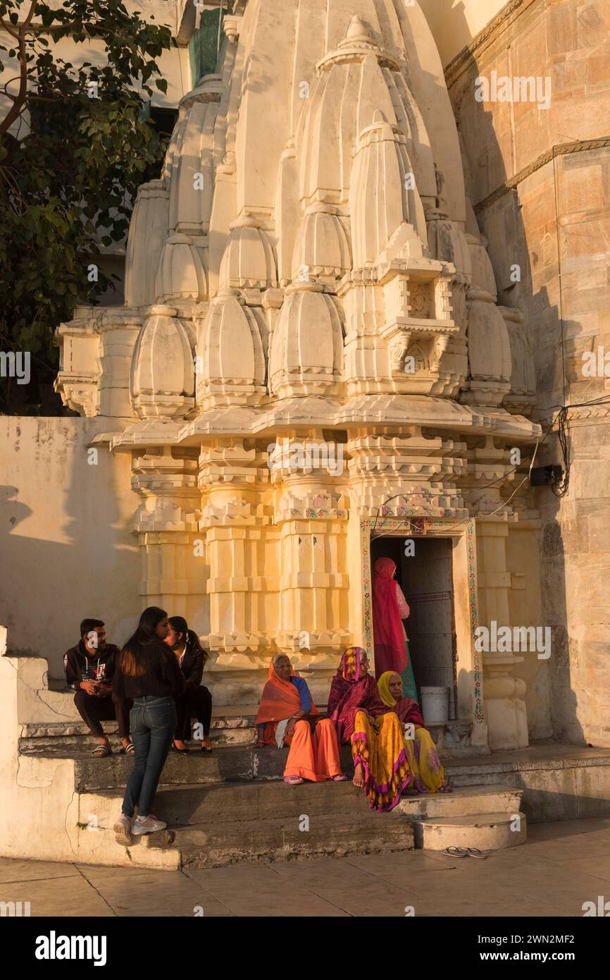 Gangaur Ghat Udaipur Rajasthan India Stock Photo