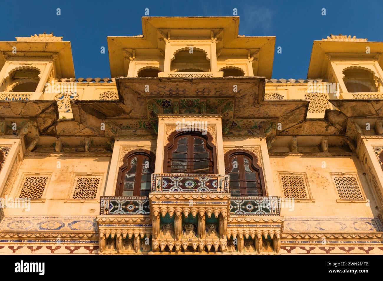 Bagore-ki-Haveli at Gangaur Ghat Udaipur Rajasthan India Stock Photo ...
