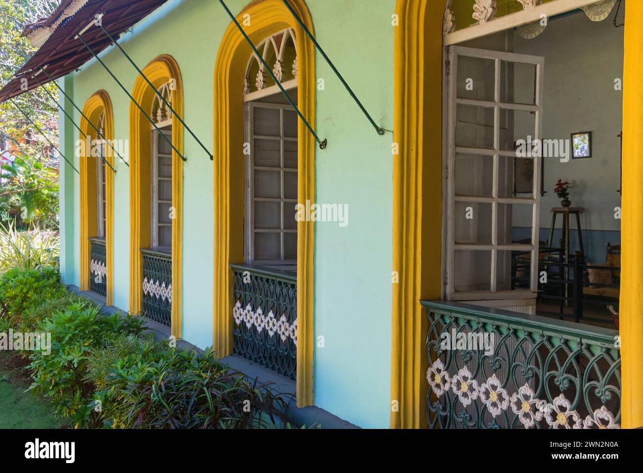 Casa Araujo Alvares Portuguese mansion museum Loutolim Salcete Goa India Stock Photo