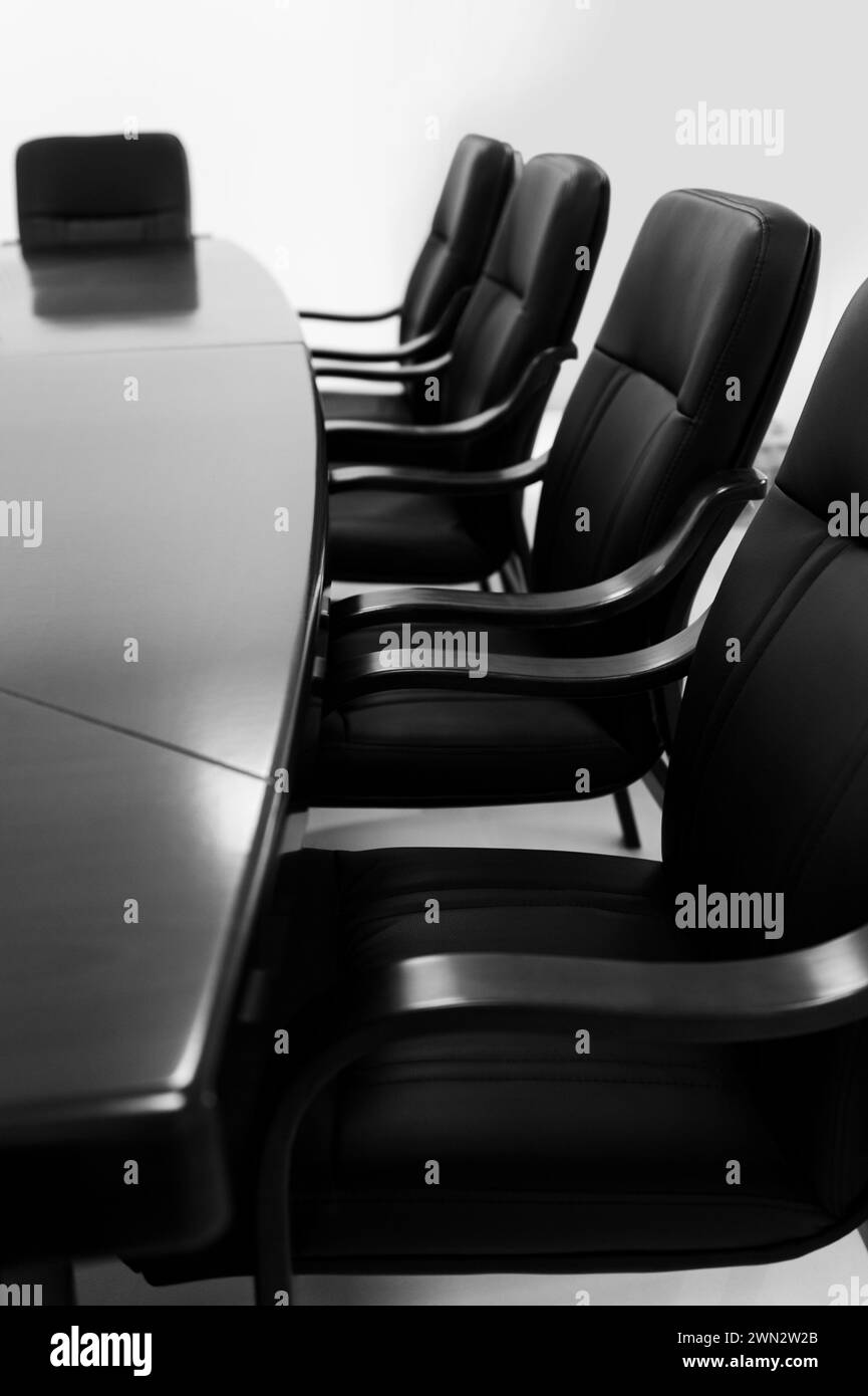Business meeting empty room Black and White Stock Photos & Images - Alamy