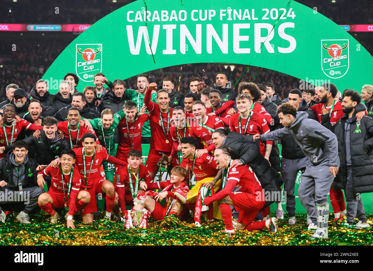 25 Feb 2025 Chelsea v Liverpool Carabao Cup Final Wembley Stadium