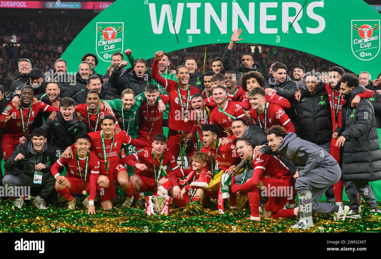 25 Feb 2024 Chelsea v Liverpool Carabao Cup Final Wembley Stadium