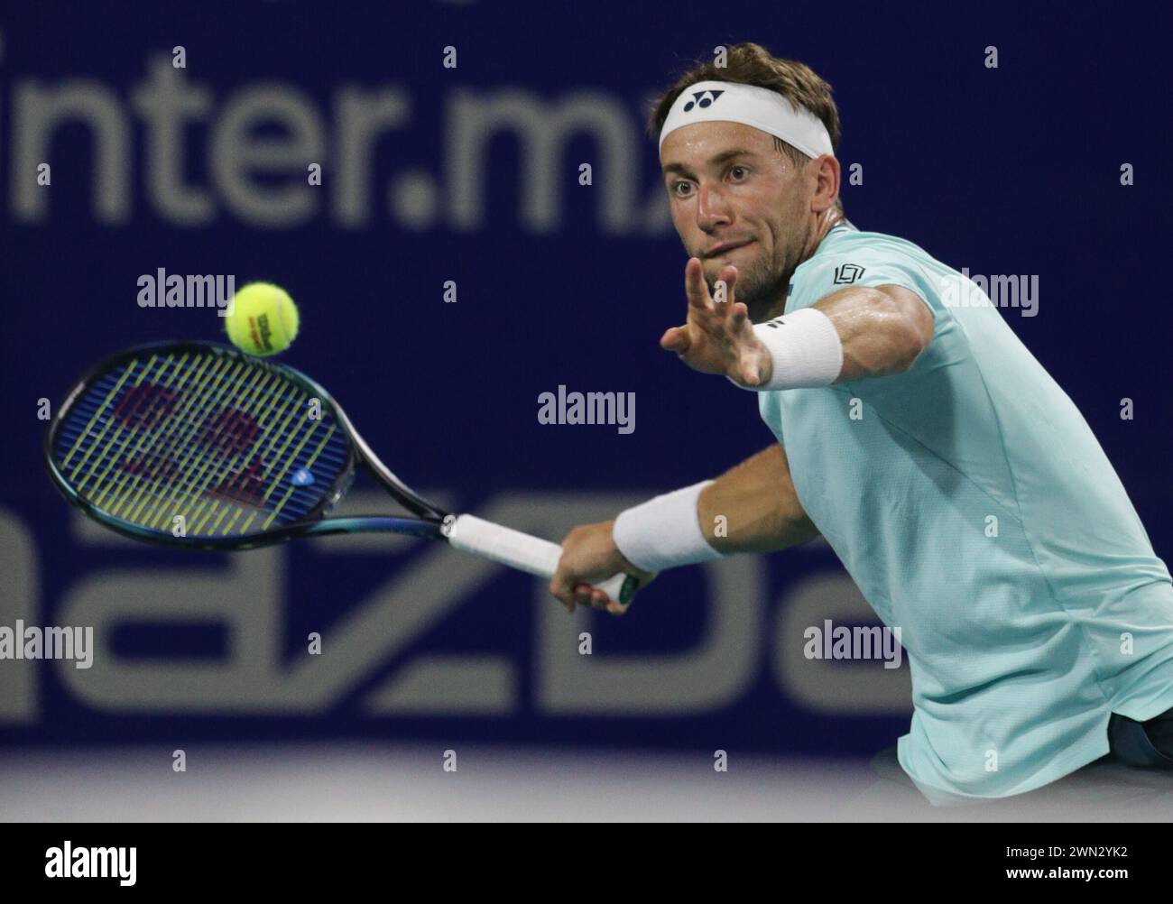 (240229) ACAPULCO, Feb. 29, 2024 (Xinhua) Casper Ruud of Norway