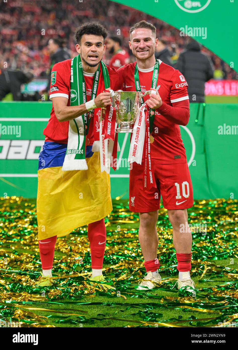 25 Feb 2024 Chelsea v Liverpool Carabao Cup Final Wembley Stadium