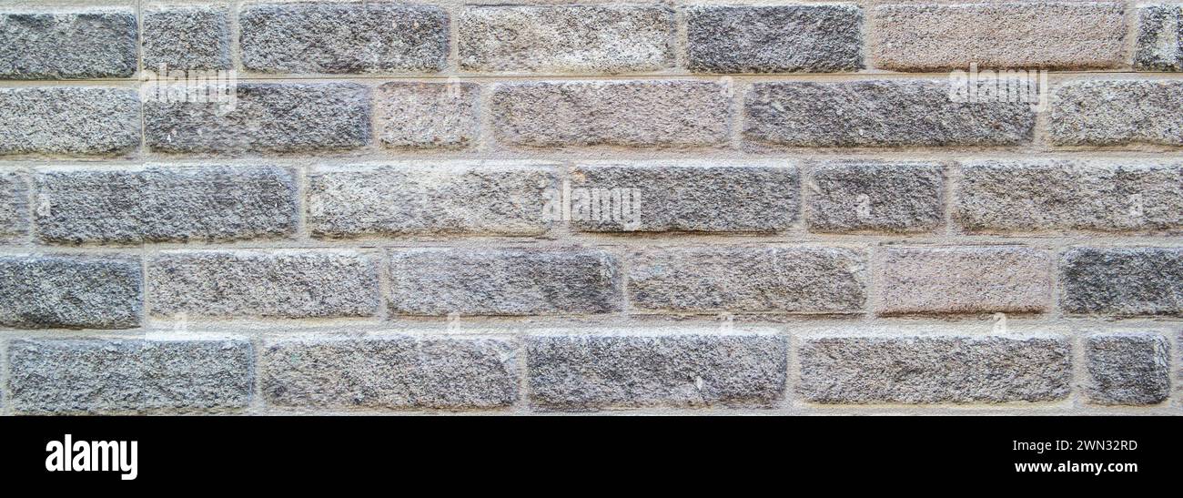 panorama nature stone wall background texture Stock Photo