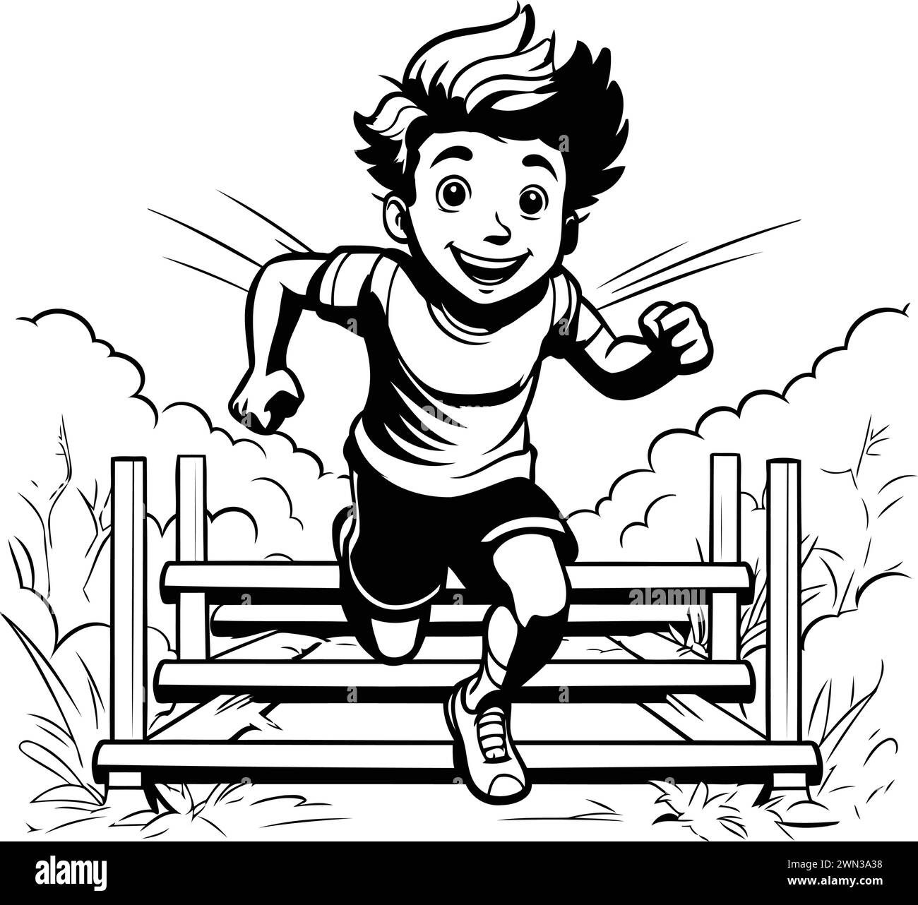 Black park fitness Stock Vector Images - Alamy