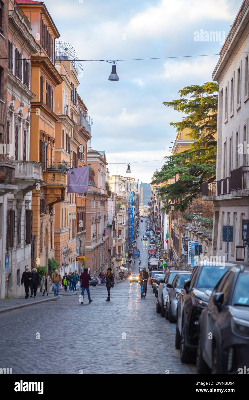 Ancient rome town street view hi-res stock photography and images - Alamy