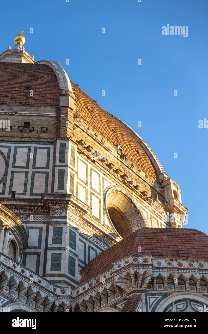 dome of the Cathedral of Santa Maria del Fiore tower, Florence, Italy ...