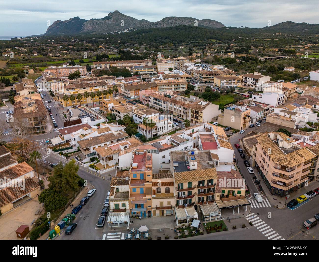 Drone view city buildings hi-res stock photography and images - Alamy