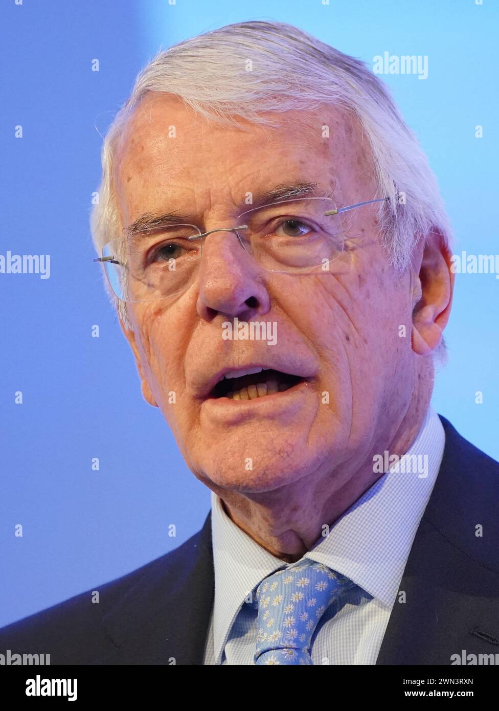Sir John Major delivers the keynote speech at the 2024 Global Soft