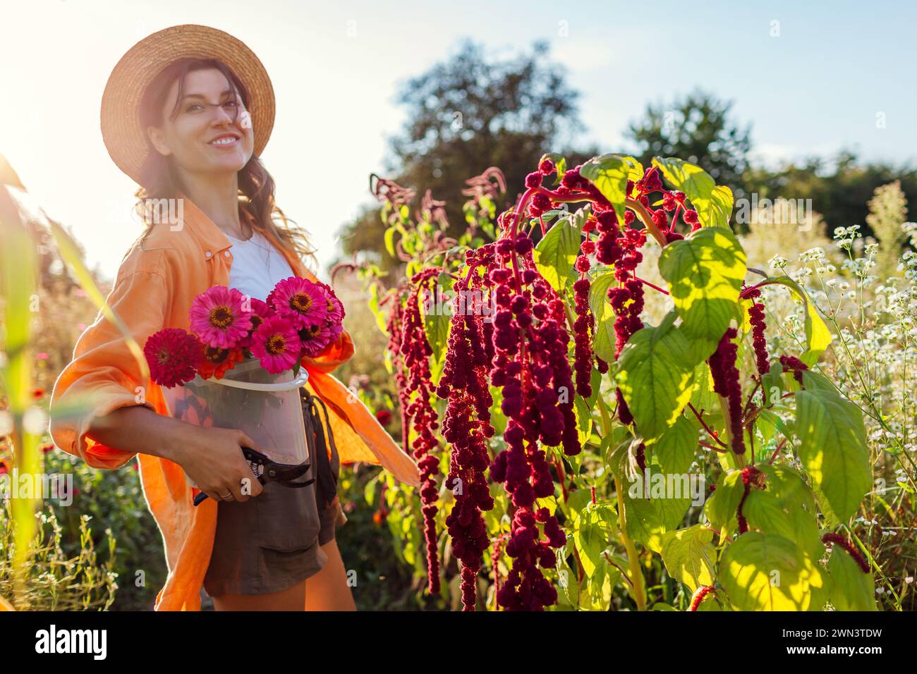 Drooping flowers woman hi-res stock photography and images - Alamy