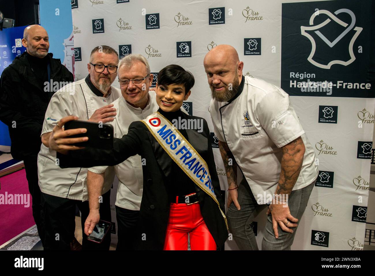 Miss France 2024, Eve Gilles is spotted at SIA 2024 during the 60th