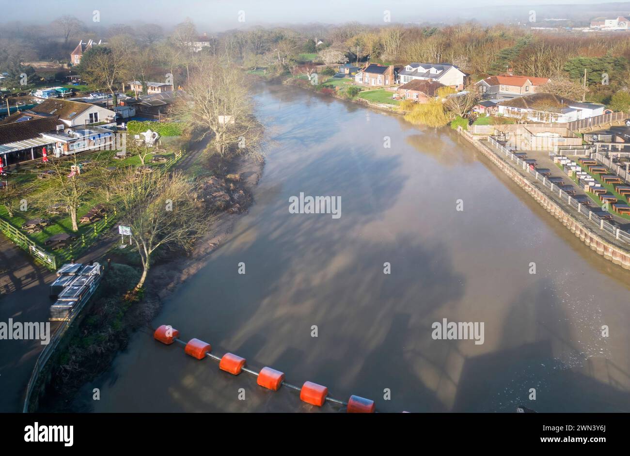 teapot island and teapot museum on the river medway in the village of