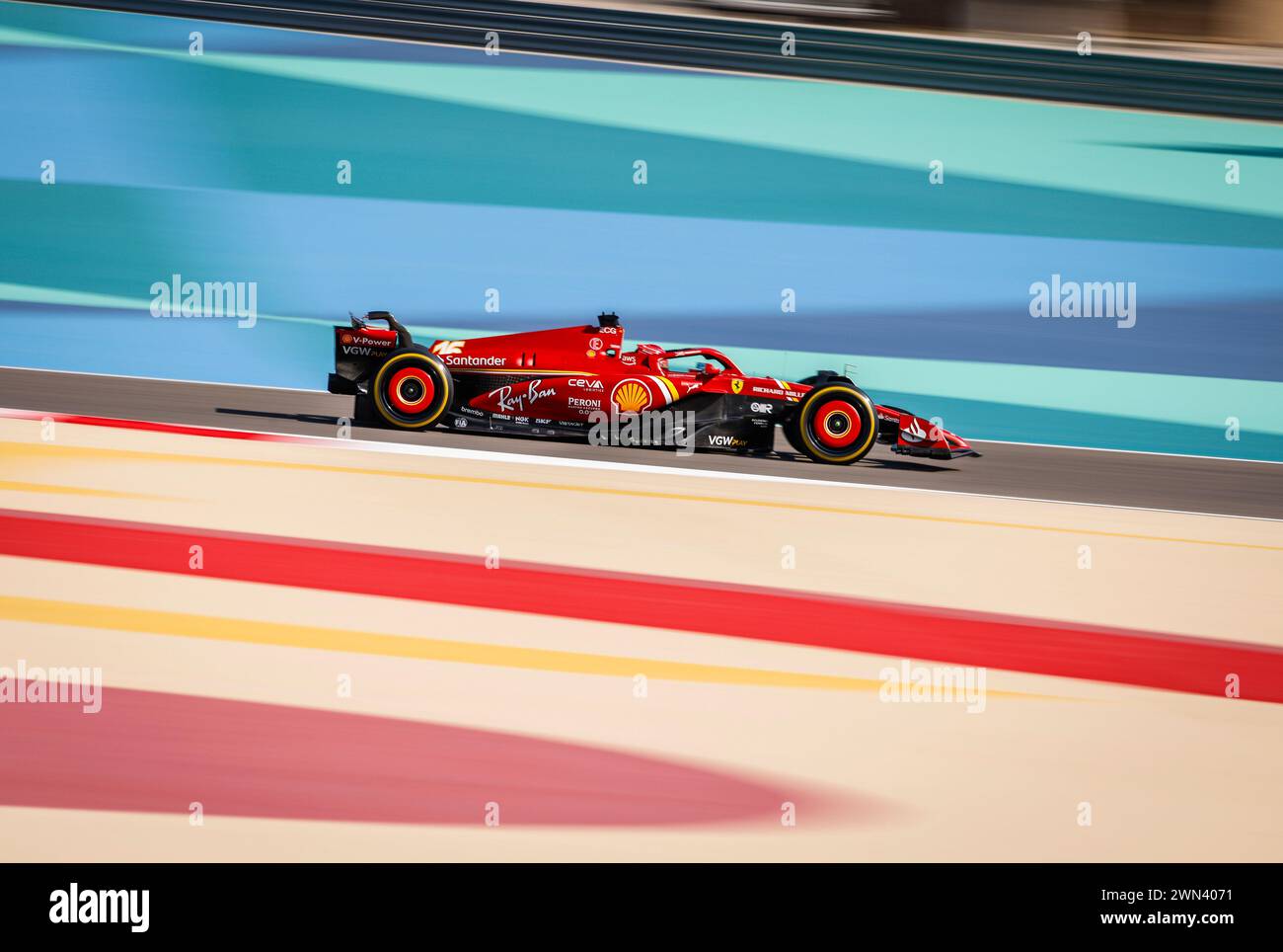 16 LECLERC Charles (mco), Scuderia Ferrari SF-24, action during the ...