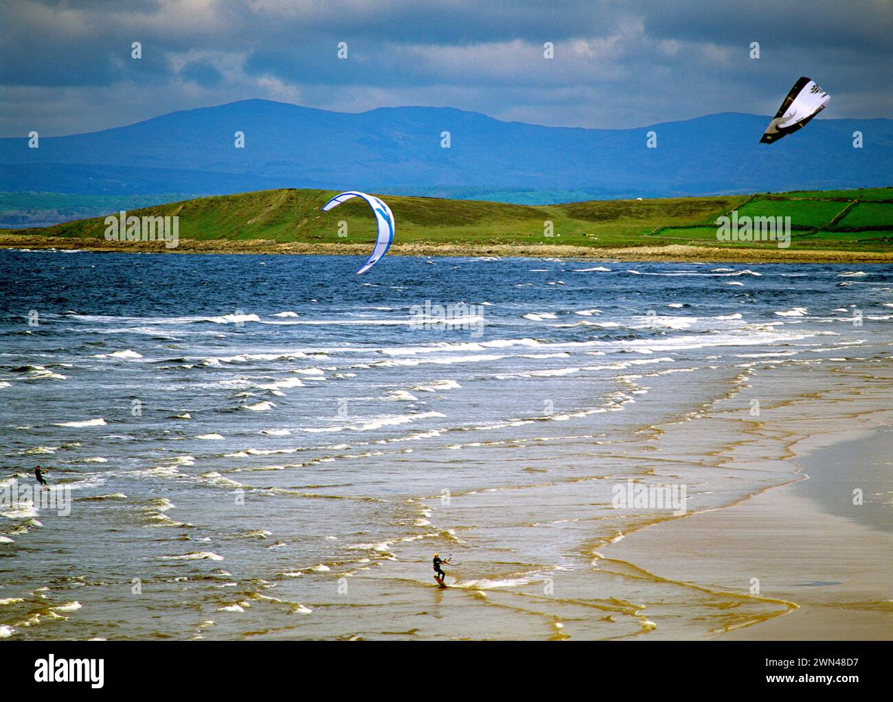 Tullan strand, Bundoran, County Donegal, Kite Surfing, Ireland Stock Photo