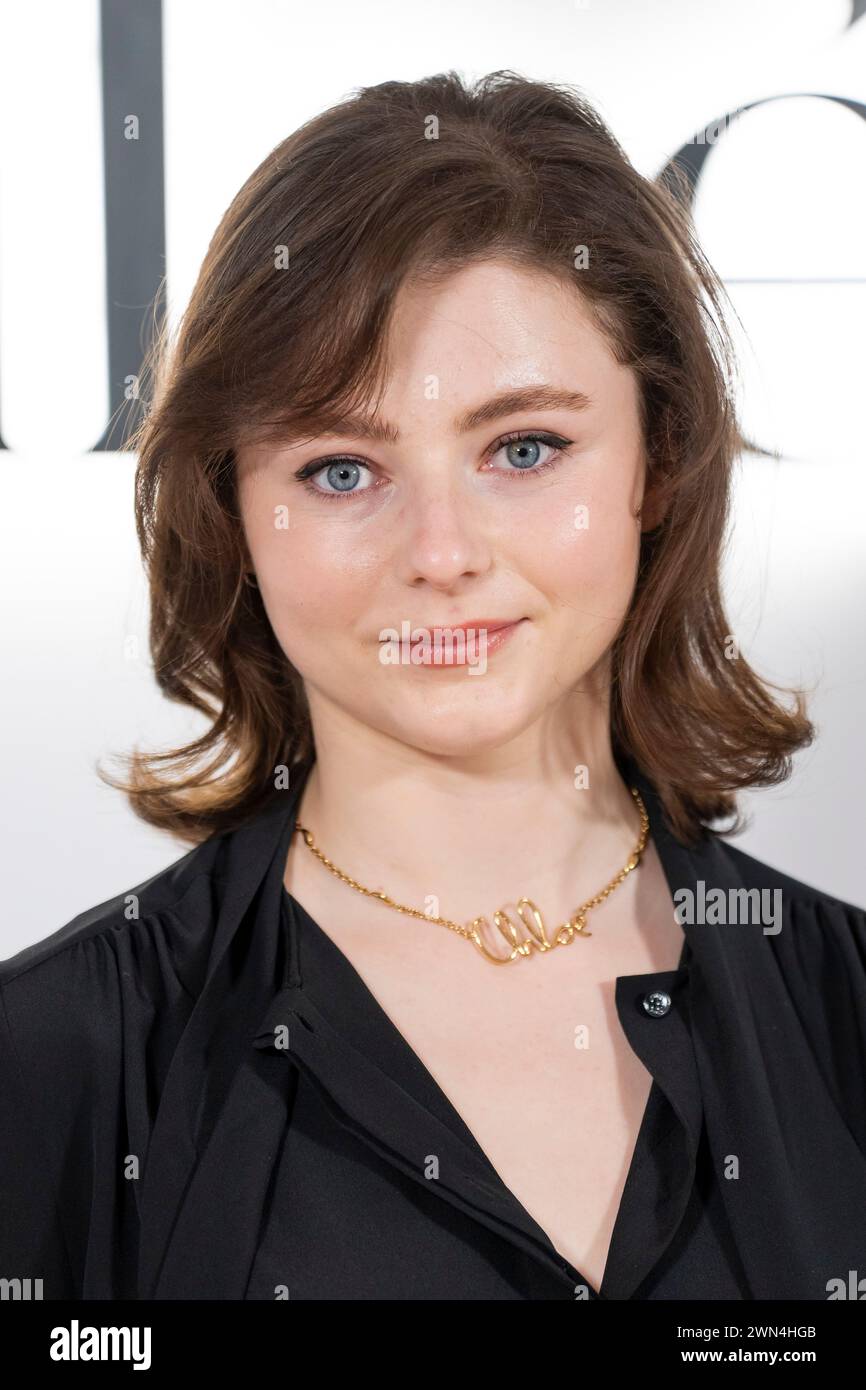 Thomasin McKenzie attends the Chloe Fall/Winter 2024-2025 ready-to-wear ...