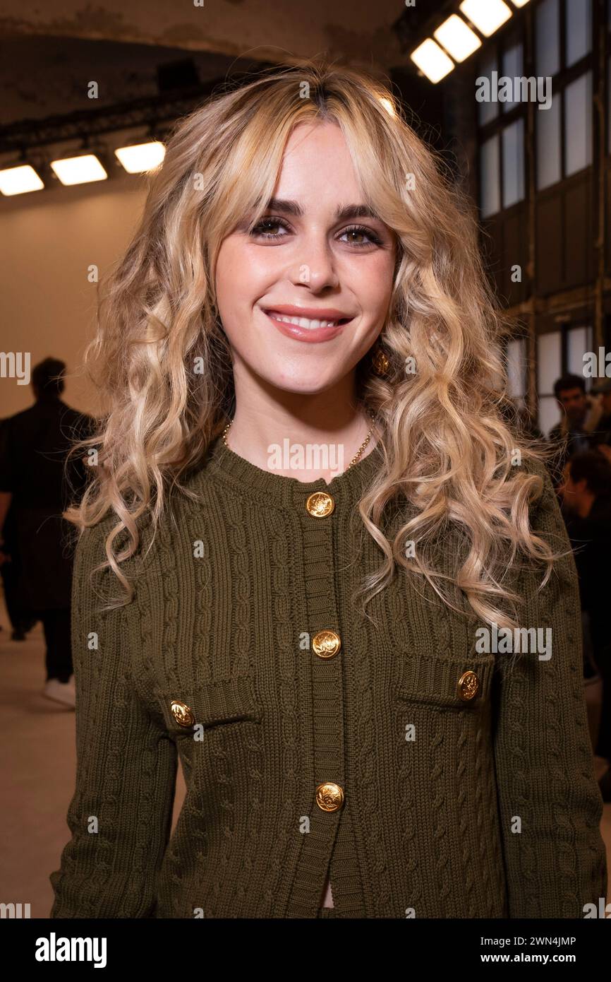 Kiernan Shipka attends the Chloe Fall/Winter 20242025 readytowear