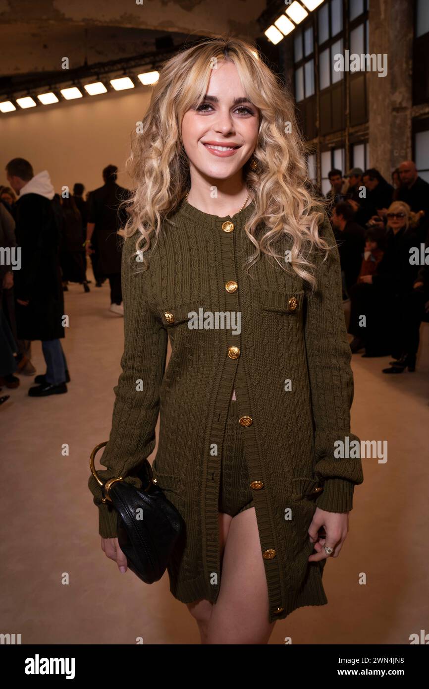 Kiernan Shipka attends the Chloe Fall/Winter 20242025 readytowear