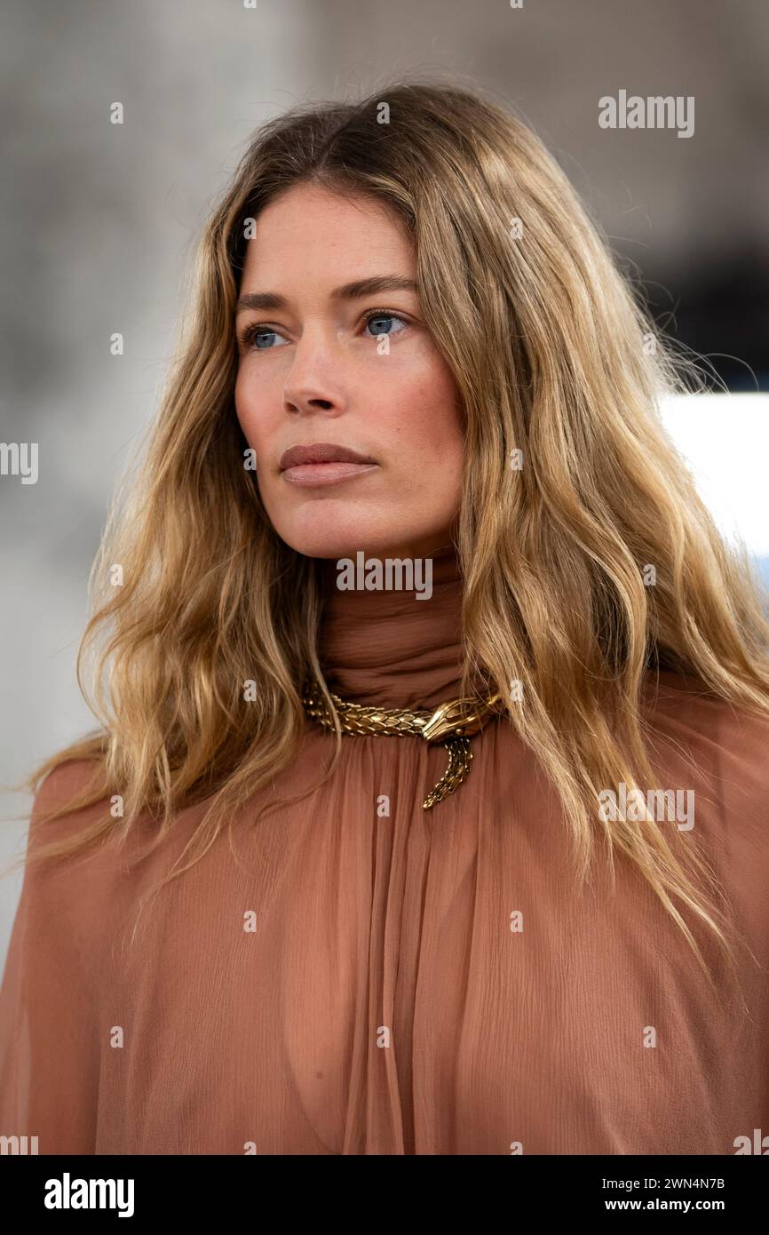 Doutzen Kroes wears a creation as part of the Chloe Fall/Winter 2024