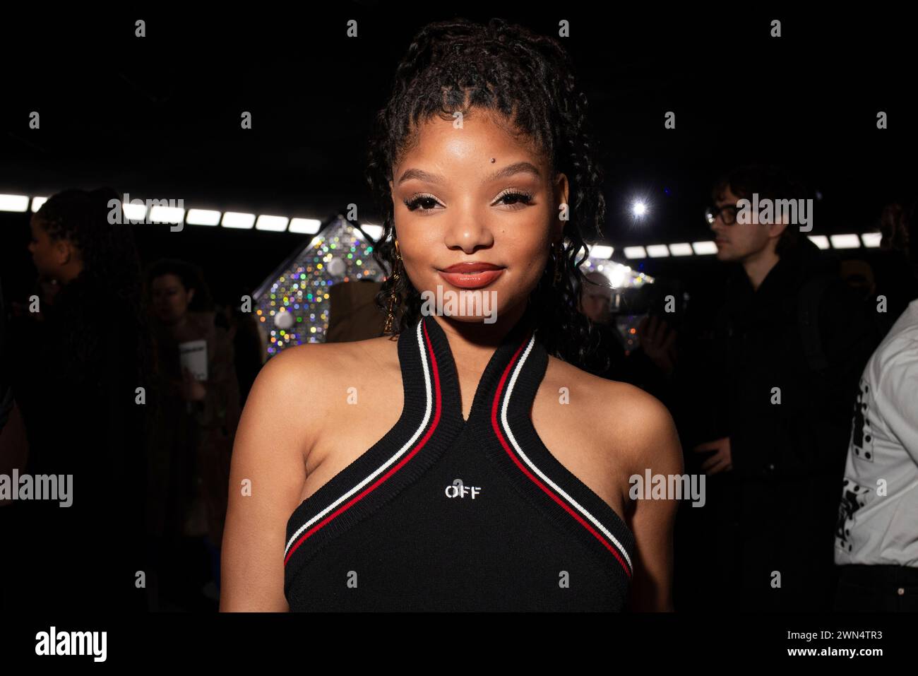 Halle Bailey attends the Off-White Fall/Winter 2024-2025 ready-to-wear