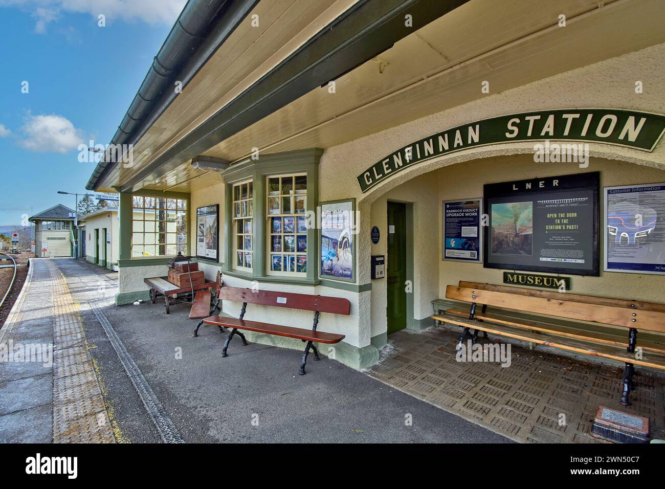Glenfinnan Railway Station The Entrance To The Waiting Room And Station glenfinnan-railway-station-the-entrance-to-the-waiting-room-and-station