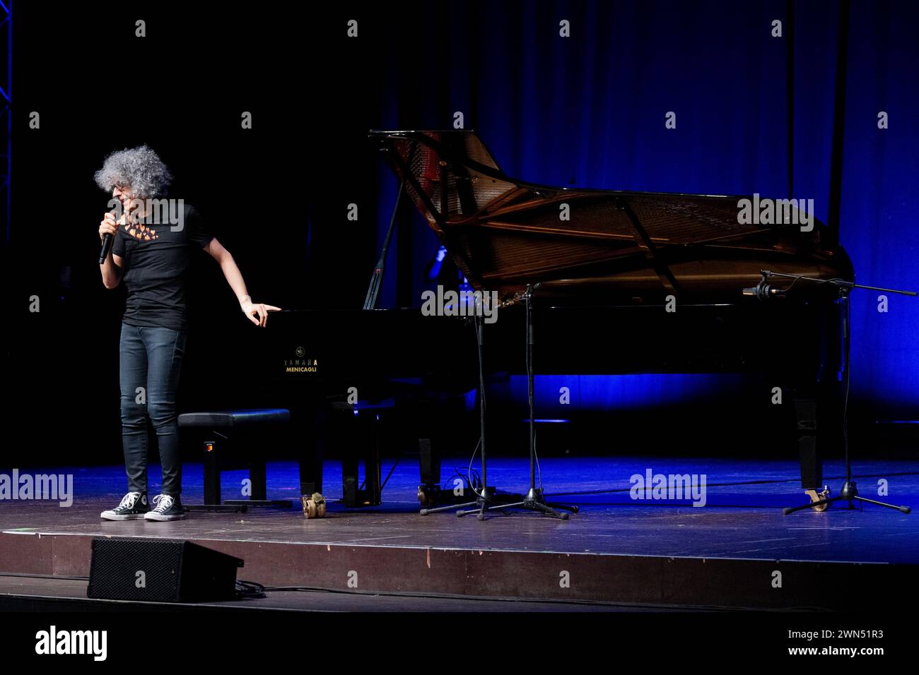 Italy 27 February 2024 Giovanni Allevi piano solo tour 2024 live at