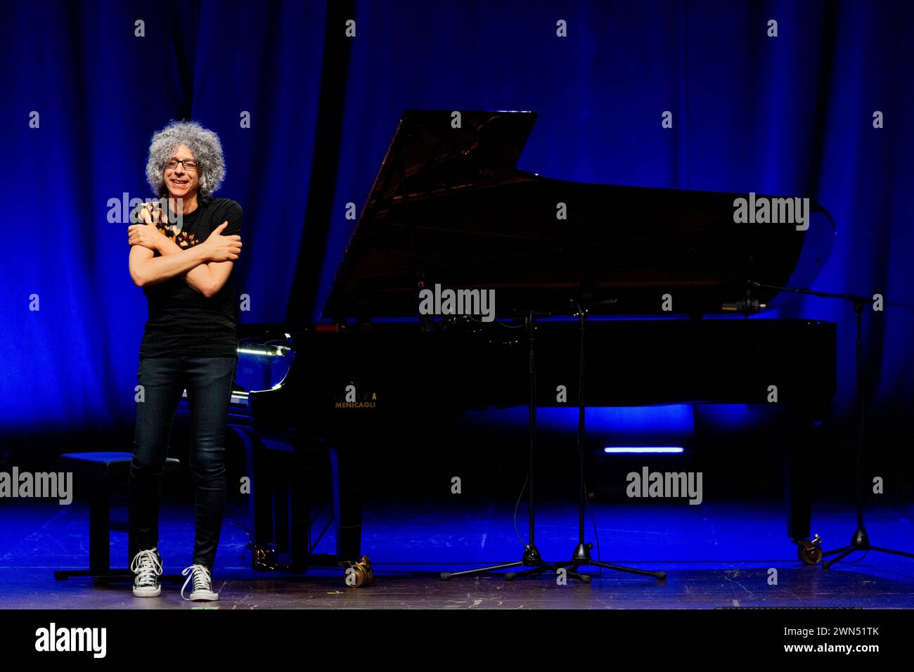 Italy 27 February 2024 Giovanni Allevi piano solo tour 2024 live at